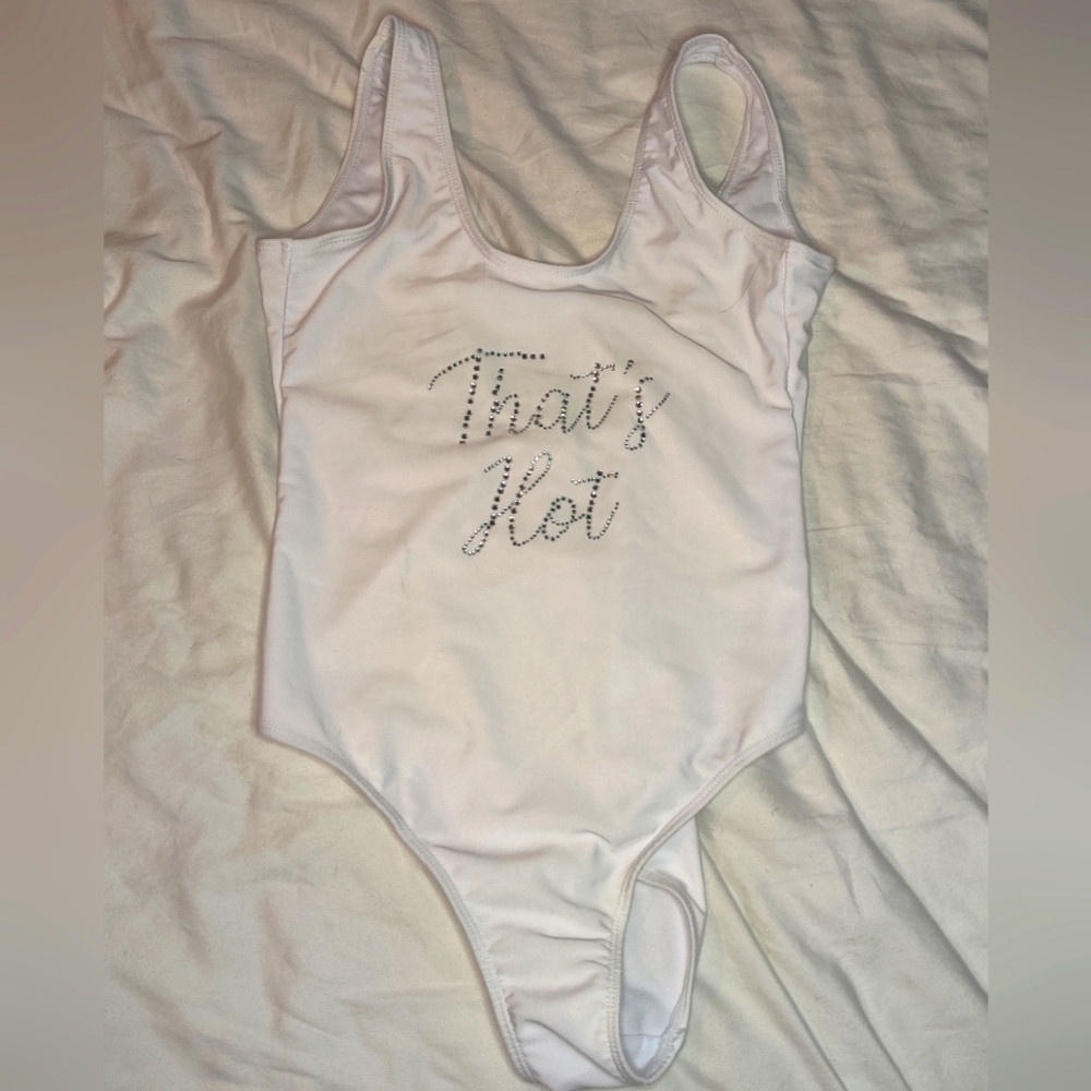 Paris Hilton "That's Hot" White Bodysuit Size 2